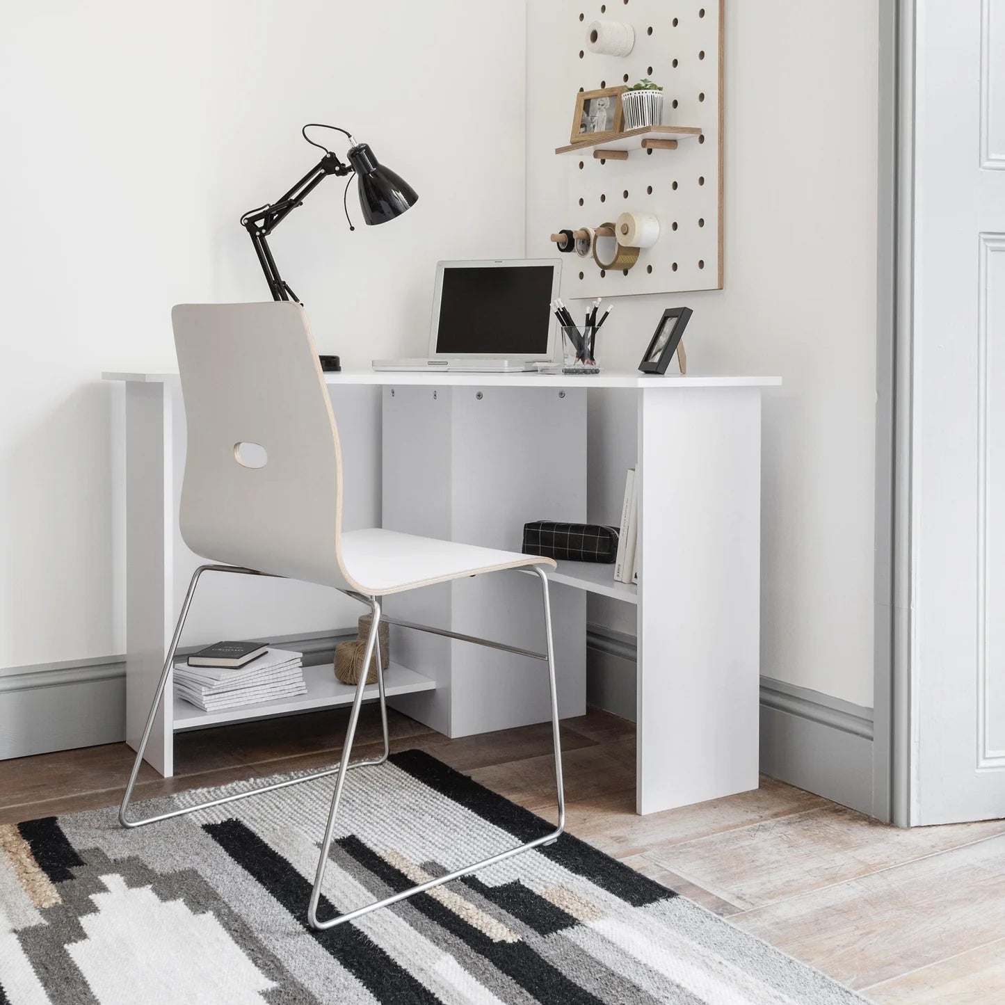 Corner Desk - White