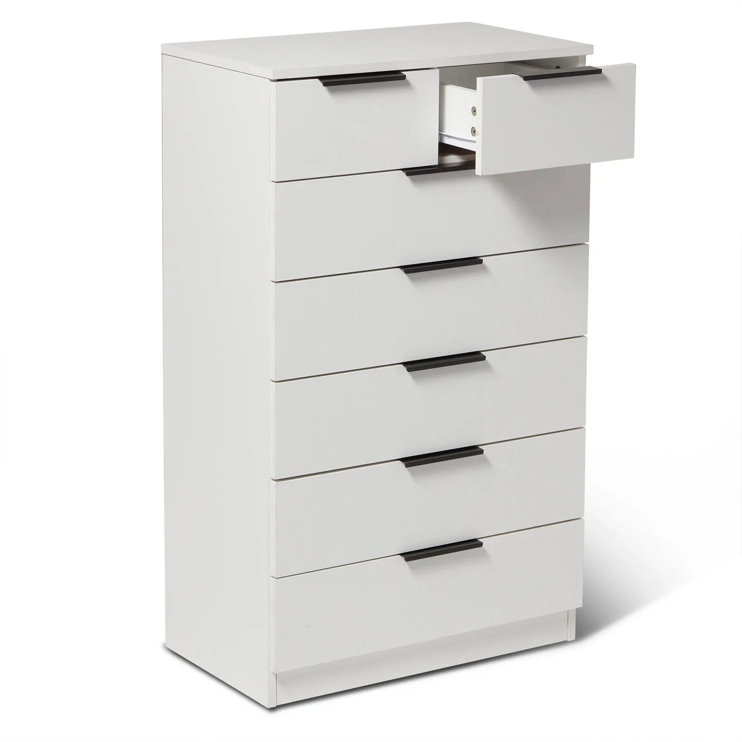 Tall 7 Drawer Chest of Drawers - White