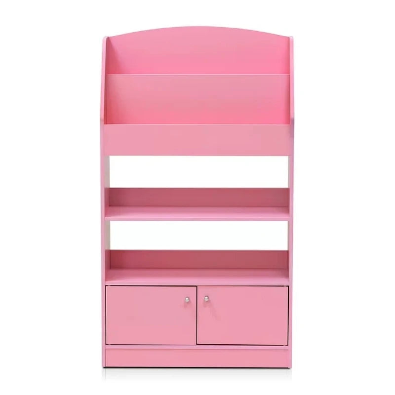 KURDISH – Pink Kids Bookshelf with Lower Cabinet