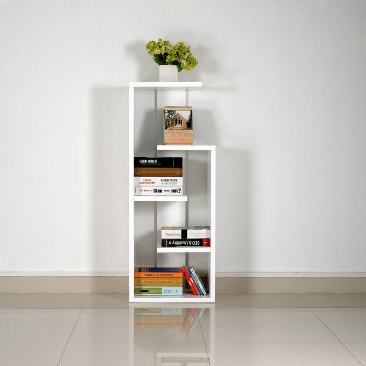 White Shelf with Books and Flowers - Home Decor | Greek