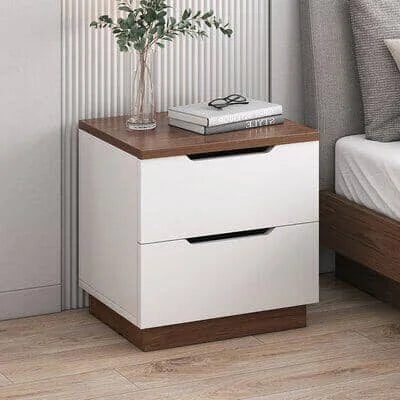 Modern Minimalist 2-Drawer Bedside Table