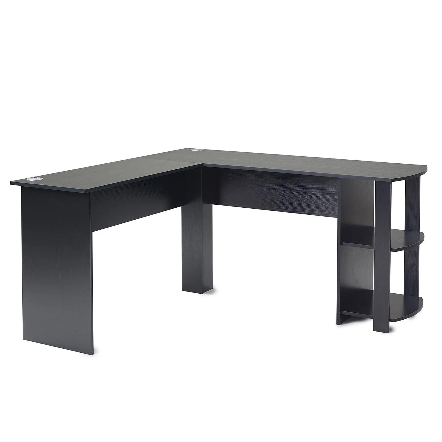 L Shaped Desk in Black