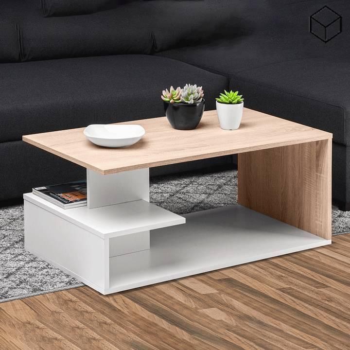 Modern Geometric S-Shape Living Room Center Table